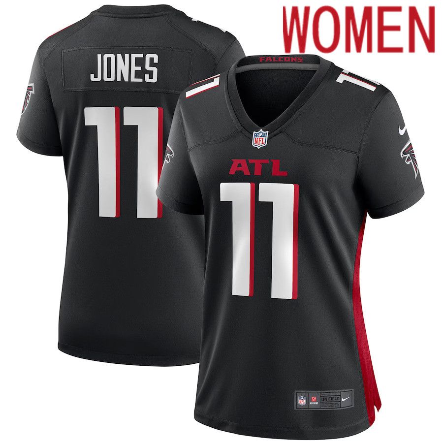 Women Atlanta Falcons 11 Julio Jones Nike Black Player Game NFL Jersey